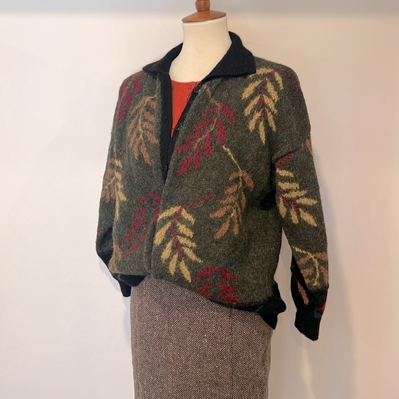 Minkha 💯 alpaca hand knitted in Bolivia jacket sweater - Picture 2 of 14